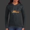 Ladies 100% Ring Spun Cotton Long Sleeve Hooded T Shirt Thumbnail
