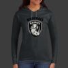 Ladies 100% Ring Spun Cotton Long Sleeve Hooded T Shirt Thumbnail