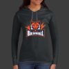 Ladies 100% Ring Spun Cotton Long Sleeve Hooded T Shirt Thumbnail