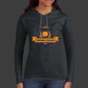 Ladies 100% Ring Spun Cotton Long Sleeve Hooded T Shirt Thumbnail