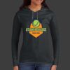 Ladies 100% Ring Spun Cotton Long Sleeve Hooded T Shirt Thumbnail
