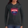 Ladies 100% Ring Spun Cotton Long Sleeve Hooded T Shirt Thumbnail