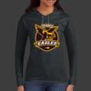 Ladies 100% Ring Spun Cotton Long Sleeve Hooded T Shirt Thumbnail