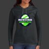 Ladies 100% Ring Spun Cotton Long Sleeve Hooded T Shirt Thumbnail