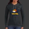 Ladies 100% Ring Spun Cotton Long Sleeve Hooded T Shirt Thumbnail