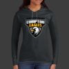 Ladies 100% Ring Spun Cotton Long Sleeve Hooded T Shirt Thumbnail
