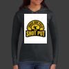 Ladies 100% Ring Spun Cotton Long Sleeve Hooded T Shirt Thumbnail