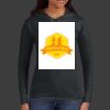 Ladies 100% Ring Spun Cotton Long Sleeve Hooded T Shirt Thumbnail