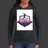 Ladies 100% Ring Spun Cotton Long Sleeve Hooded T Shirt Thumbnail
