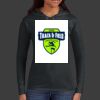 Ladies 100% Ring Spun Cotton Long Sleeve Hooded T Shirt Thumbnail