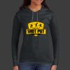 Ladies 100% Ring Spun Cotton Long Sleeve Hooded T Shirt Thumbnail