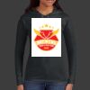 Ladies 100% Ring Spun Cotton Long Sleeve Hooded T Shirt Thumbnail