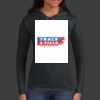 Ladies 100% Ring Spun Cotton Long Sleeve Hooded T Shirt Thumbnail