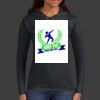 Ladies 100% Ring Spun Cotton Long Sleeve Hooded T Shirt Thumbnail