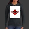 Ladies 100% Ring Spun Cotton Long Sleeve Hooded T Shirt Thumbnail