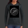 Ladies 100% Ring Spun Cotton Long Sleeve Hooded T Shirt Thumbnail