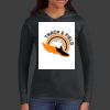 Ladies 100% Ring Spun Cotton Long Sleeve Hooded T Shirt Thumbnail