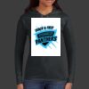 Ladies 100% Ring Spun Cotton Long Sleeve Hooded T Shirt Thumbnail