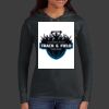 Ladies 100% Ring Spun Cotton Long Sleeve Hooded T Shirt Thumbnail