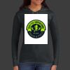Ladies 100% Ring Spun Cotton Long Sleeve Hooded T Shirt Thumbnail