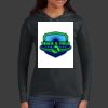 Ladies 100% Ring Spun Cotton Long Sleeve Hooded T Shirt Thumbnail