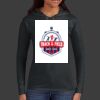 Ladies 100% Ring Spun Cotton Long Sleeve Hooded T Shirt Thumbnail