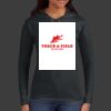 Ladies 100% Ring Spun Cotton Long Sleeve Hooded T Shirt Thumbnail