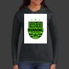 Ladies 100% Ring Spun Cotton Long Sleeve Hooded T Shirt Thumbnail