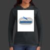 Ladies 100% Ring Spun Cotton Long Sleeve Hooded T Shirt Thumbnail
