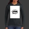 Ladies 100% Ring Spun Cotton Long Sleeve Hooded T Shirt Thumbnail