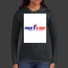 Ladies 100% Ring Spun Cotton Long Sleeve Hooded T Shirt Thumbnail