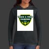 Ladies 100% Ring Spun Cotton Long Sleeve Hooded T Shirt Thumbnail