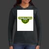 Ladies 100% Ring Spun Cotton Long Sleeve Hooded T Shirt Thumbnail