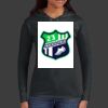 Ladies 100% Ring Spun Cotton Long Sleeve Hooded T Shirt Thumbnail