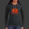 Ladies 100% Ring Spun Cotton Long Sleeve Hooded T Shirt Thumbnail