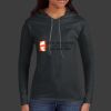 Ladies 100% Ring Spun Cotton Long Sleeve Hooded T Shirt Thumbnail