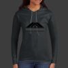 Ladies 100% Ring Spun Cotton Long Sleeve Hooded T Shirt Thumbnail