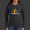 Ladies 100% Ring Spun Cotton Long Sleeve Hooded T Shirt Thumbnail