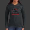 Ladies 100% Ring Spun Cotton Long Sleeve Hooded T Shirt Thumbnail