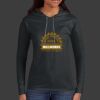 Ladies 100% Ring Spun Cotton Long Sleeve Hooded T Shirt Thumbnail