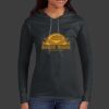Ladies 100% Ring Spun Cotton Long Sleeve Hooded T Shirt Thumbnail