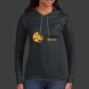 Ladies 100% Ring Spun Cotton Long Sleeve Hooded T Shirt Thumbnail