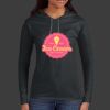 Ladies 100% Ring Spun Cotton Long Sleeve Hooded T Shirt Thumbnail