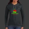 Ladies 100% Ring Spun Cotton Long Sleeve Hooded T Shirt Thumbnail