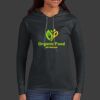 Ladies 100% Ring Spun Cotton Long Sleeve Hooded T Shirt Thumbnail