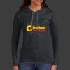 Ladies 100% Ring Spun Cotton Long Sleeve Hooded T Shirt Thumbnail