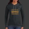 Ladies 100% Ring Spun Cotton Long Sleeve Hooded T Shirt Thumbnail