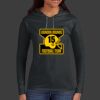 Ladies 100% Ring Spun Cotton Long Sleeve Hooded T Shirt Thumbnail