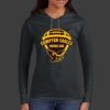 Ladies 100% Ring Spun Cotton Long Sleeve Hooded T Shirt Thumbnail