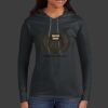 Ladies 100% Ring Spun Cotton Long Sleeve Hooded T Shirt Thumbnail